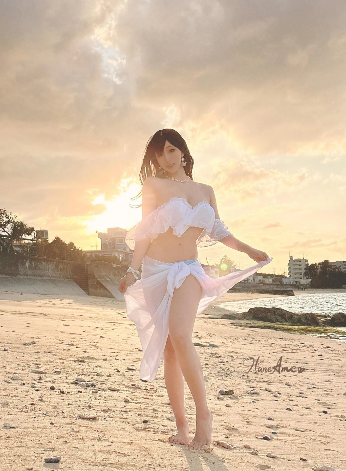 雨波_HaneAme – NO.191 2023年05月新品订阅4套视频-Original White Sand Love In Okinawa [43P]插图4